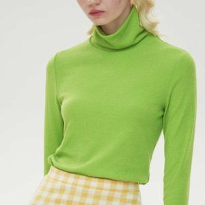 Green High Neck Top